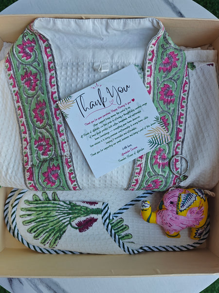 Palm Paradise Robe & Slippers Set