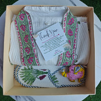Palm Paradise Robe & Slippers Set