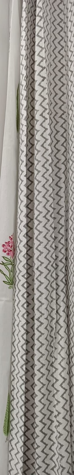 Gulnaar Handblock Printed Cotton Curtains