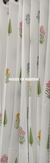 Gulnaar Handblock Printed Cotton Curtains