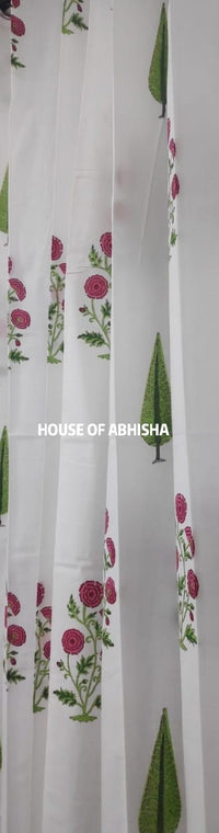 Bageecha Handblock Printed Cotton Curtains