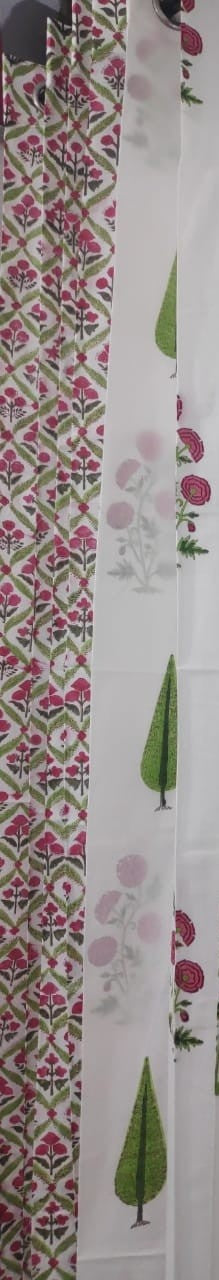 Bageecha Handblock Printed Cotton Curtains