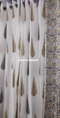 Cyprus Handblock Printed Cotton Curtains
