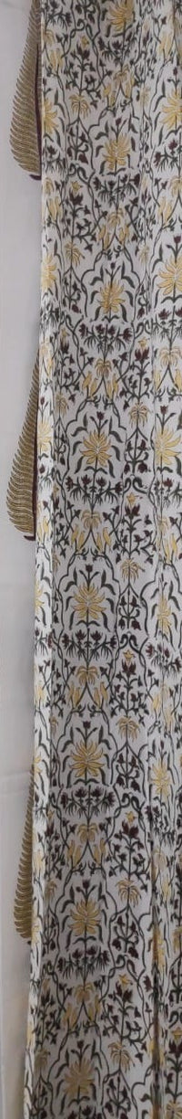 Cyprus Handblock Printed Cotton Curtains