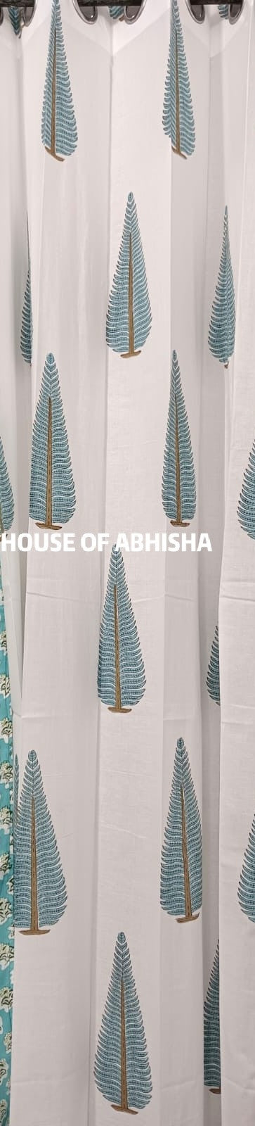 Kyari Handblock Printed Cotton Curtains