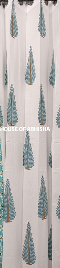 Kyari Handblock Printed Cotton Curtains