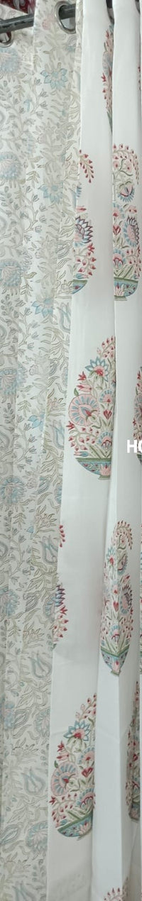 Paisley Handblock Printed Cotton Curtains