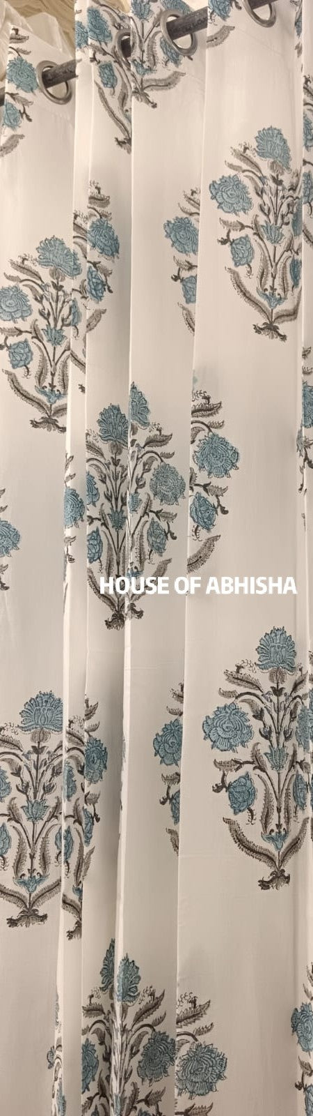 Gulmohar Handblock Printed Cotton Curtains