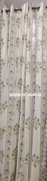 Mughal Darbar Handblock Printed Cotton Curtains