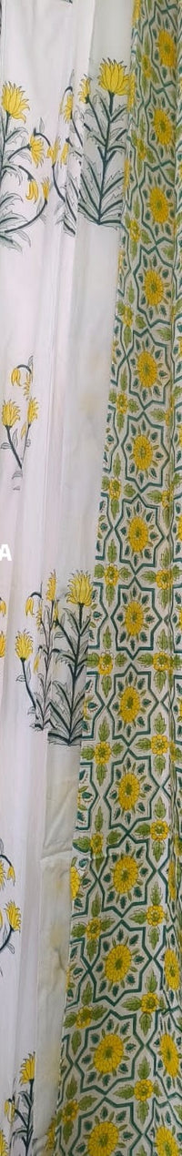 Bagh-e-Gul Handblock Printed Cotton Curtains