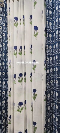 Aprajita Handblock Printed Cotton Curtains