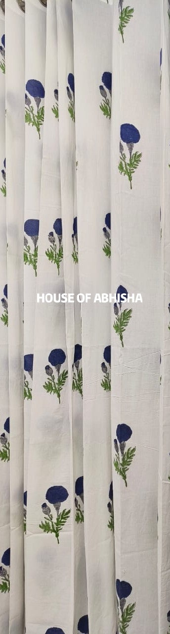 Aprajita Handblock Printed Cotton Curtains