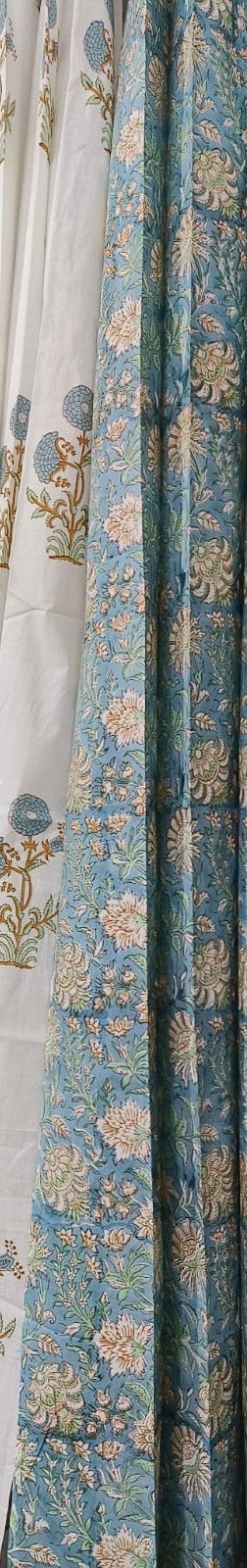 Madhuban Handblock Printed Cotton Curtains