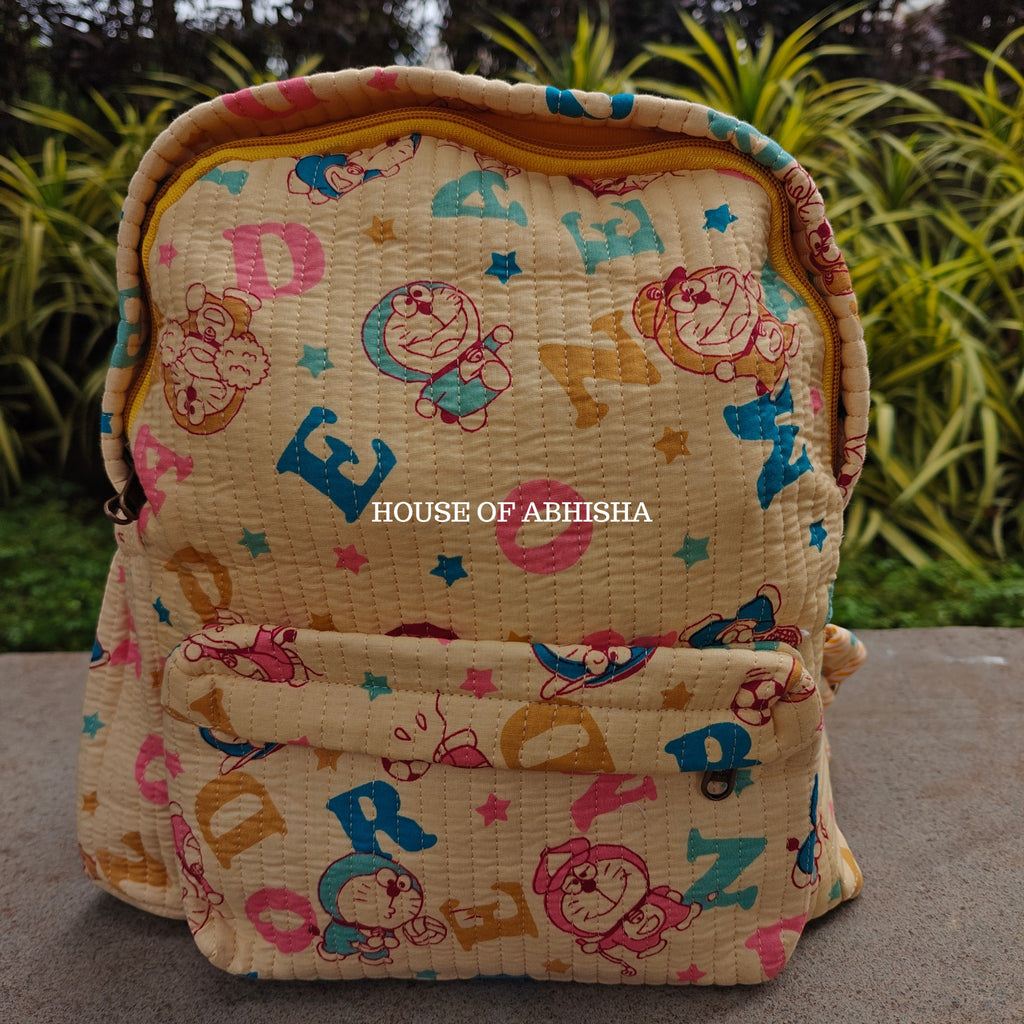 Doraemon Quilted Kids Backpack