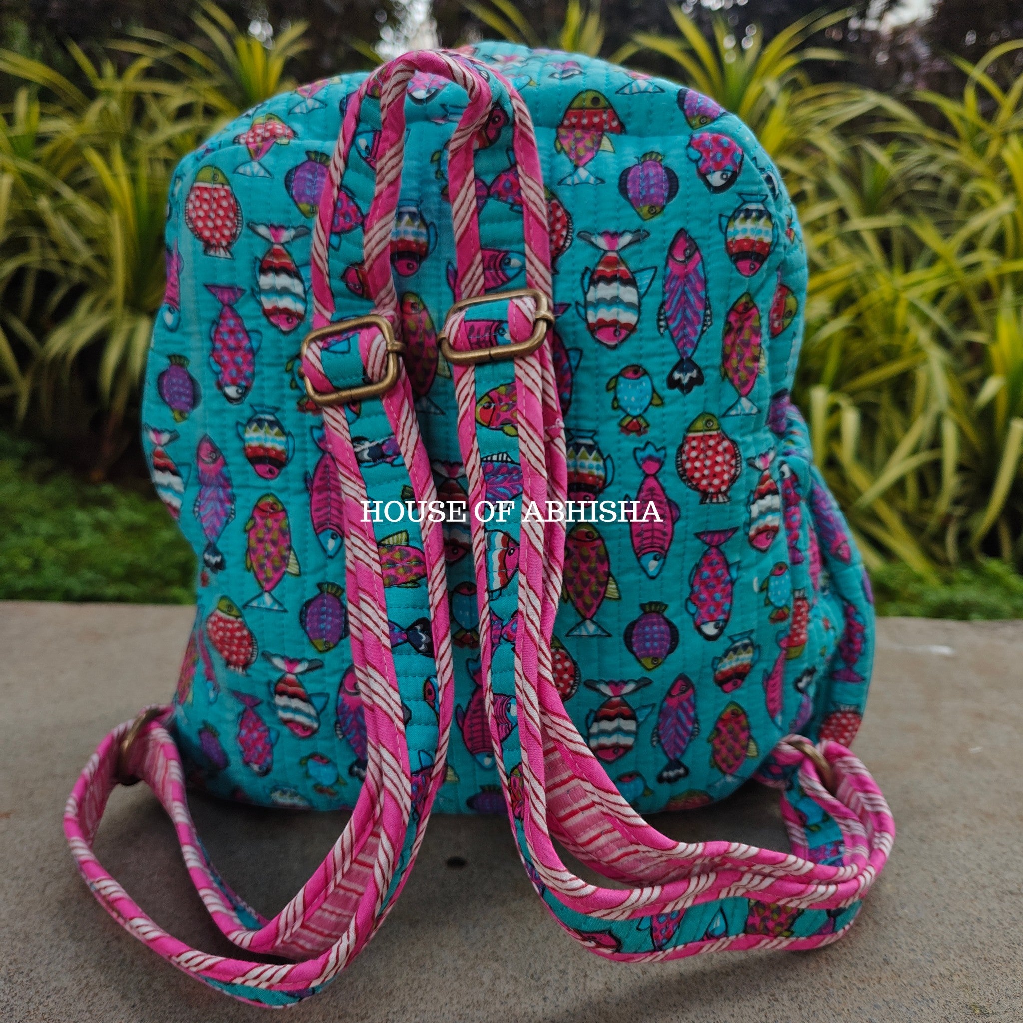 Fishy Fish Quilted Kids Backpack