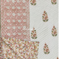 Mughal Bagh Reversible Organic Mulmul Cotton Quilt – Set of 2