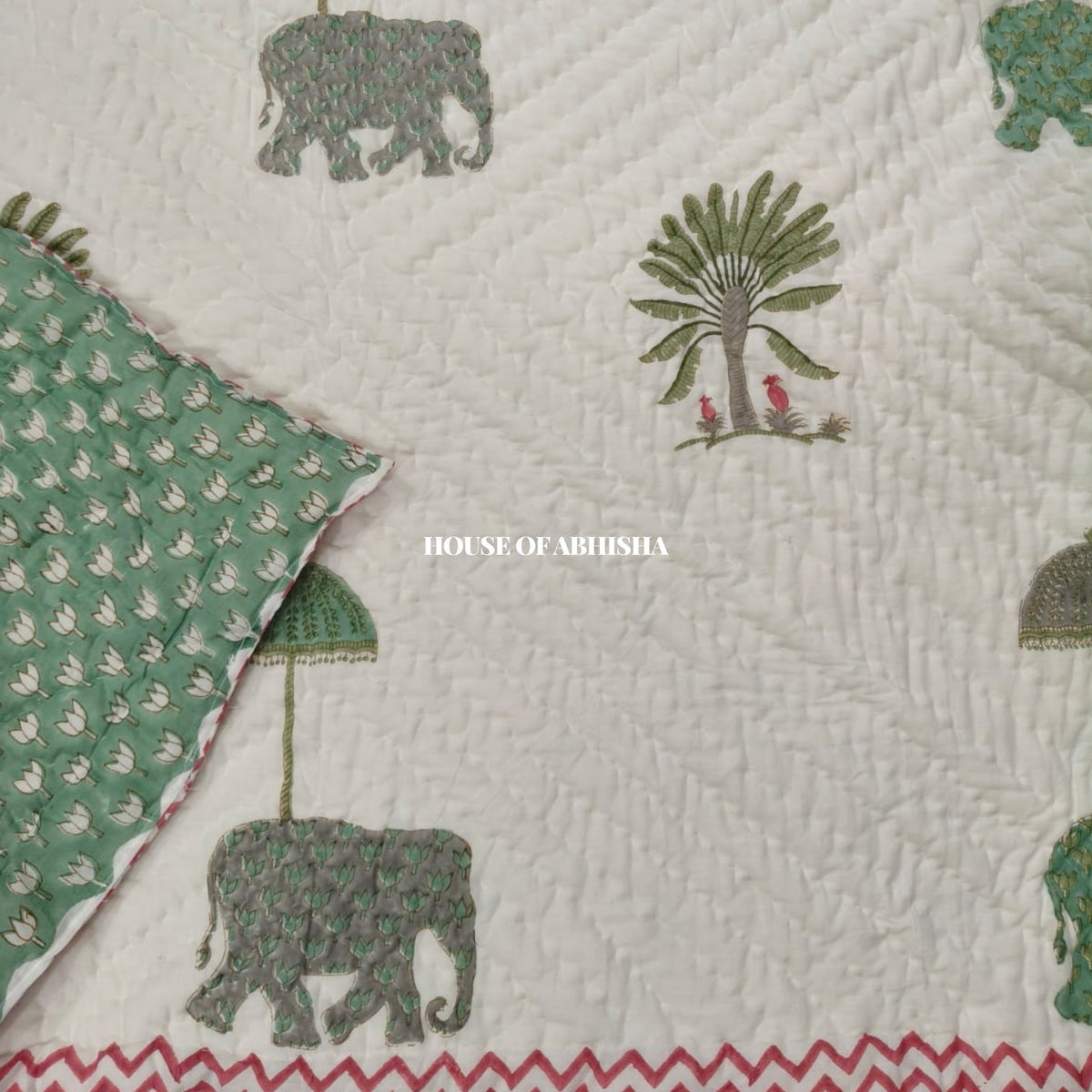 Madhumalai Reversible Organic Mulmul Cotton Quilt – Set of 2