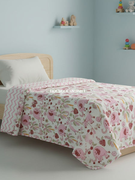 Little Explorers Handblock Printed Mulmul Kids Dohar / AC Blanket