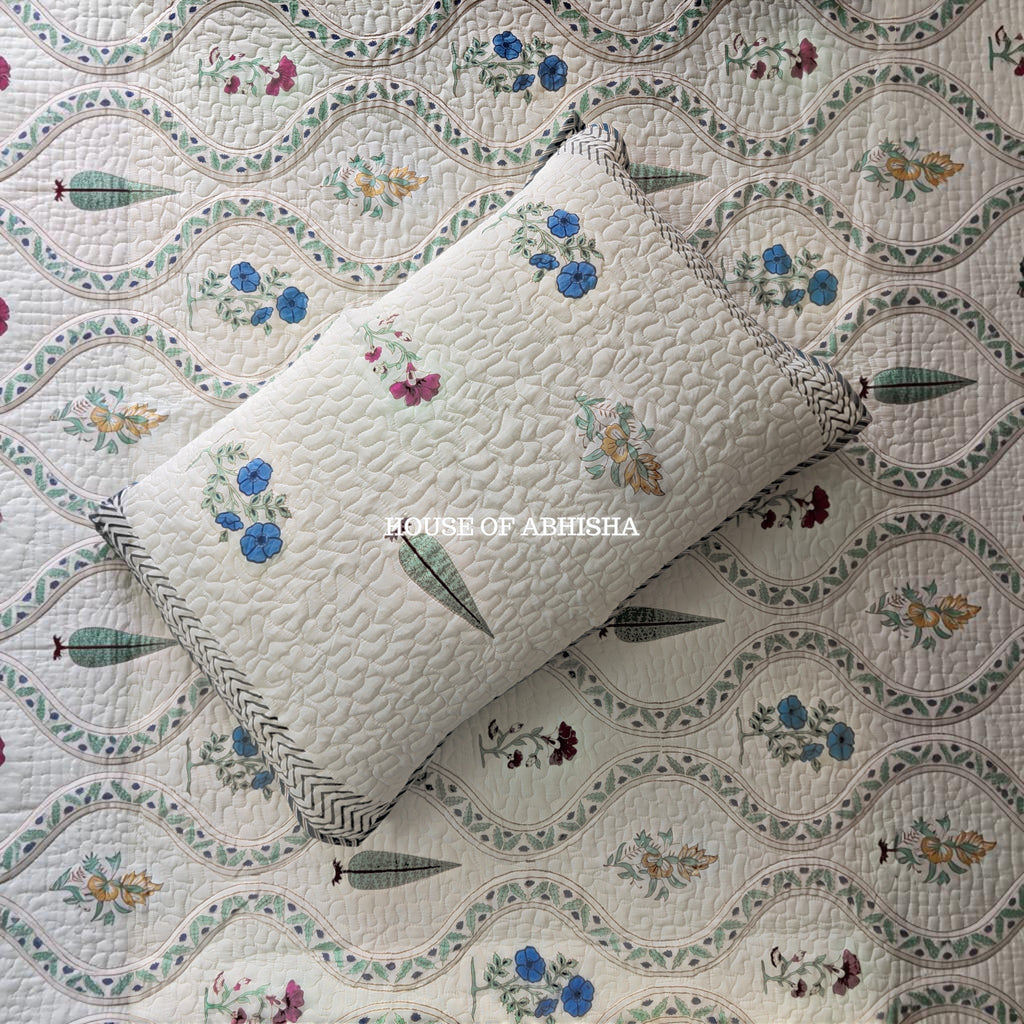 Aprajita Quilted Cotton Reversible Bedcover