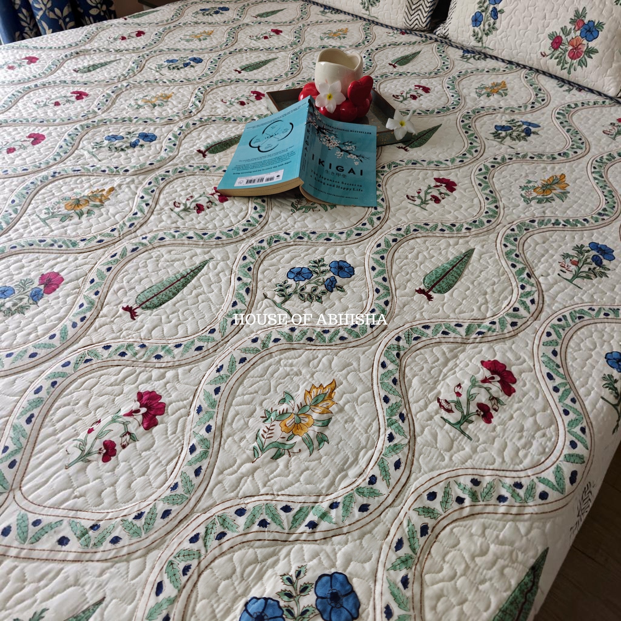 Aprajita Quilted Cotton Reversible Bedcover