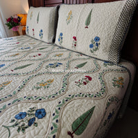 Aprajita Quilted Cotton Reversible Bedcover