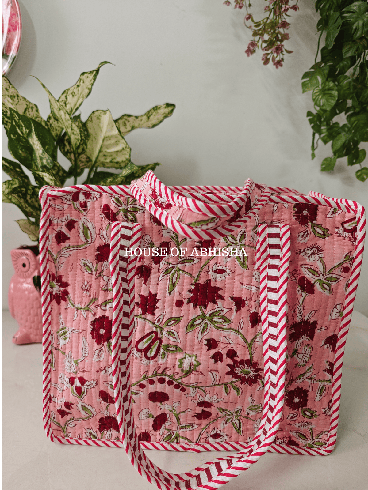 Bagh Mini Quilted Cotton Tote Bag