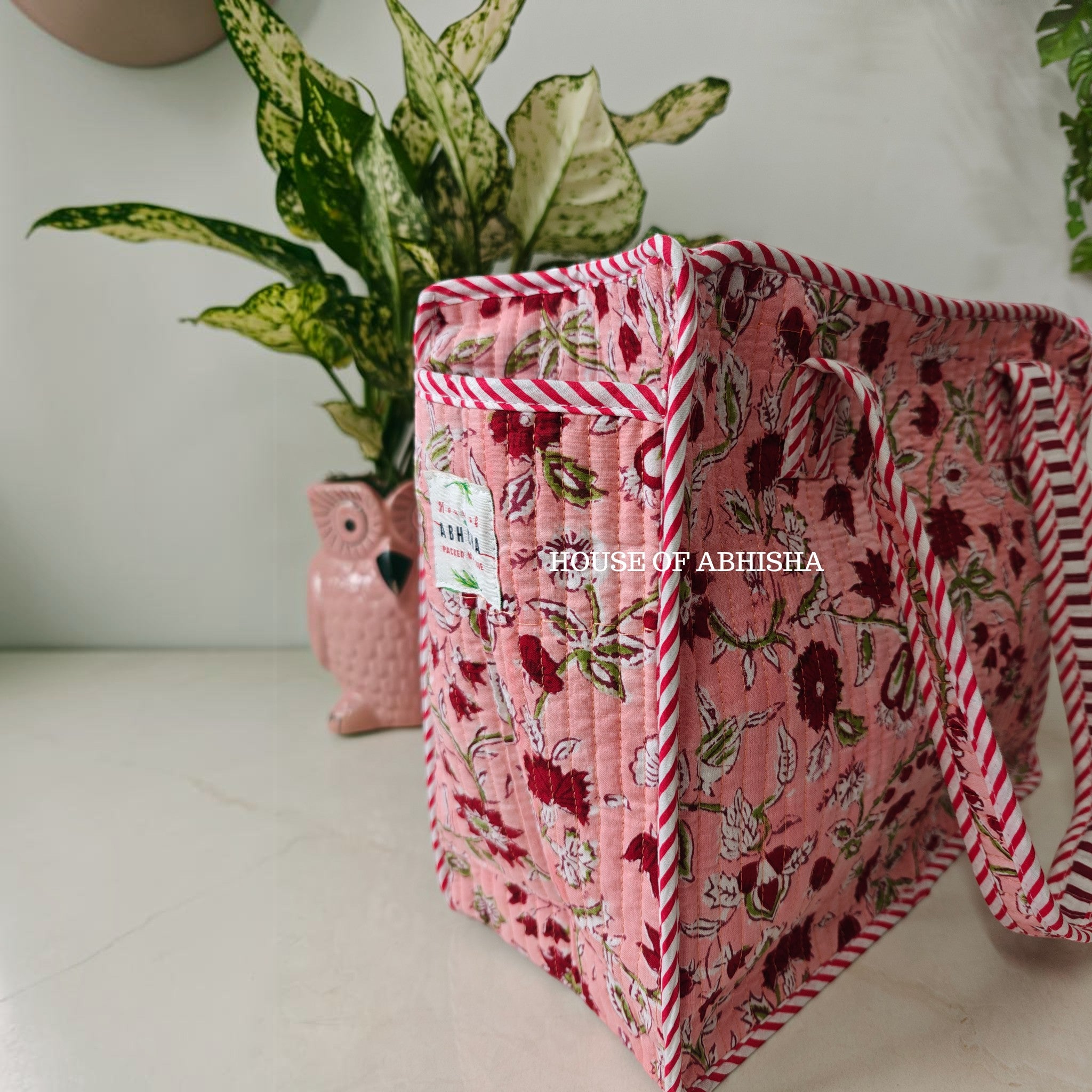 Bagh Mini Quilted Cotton Tote Bag