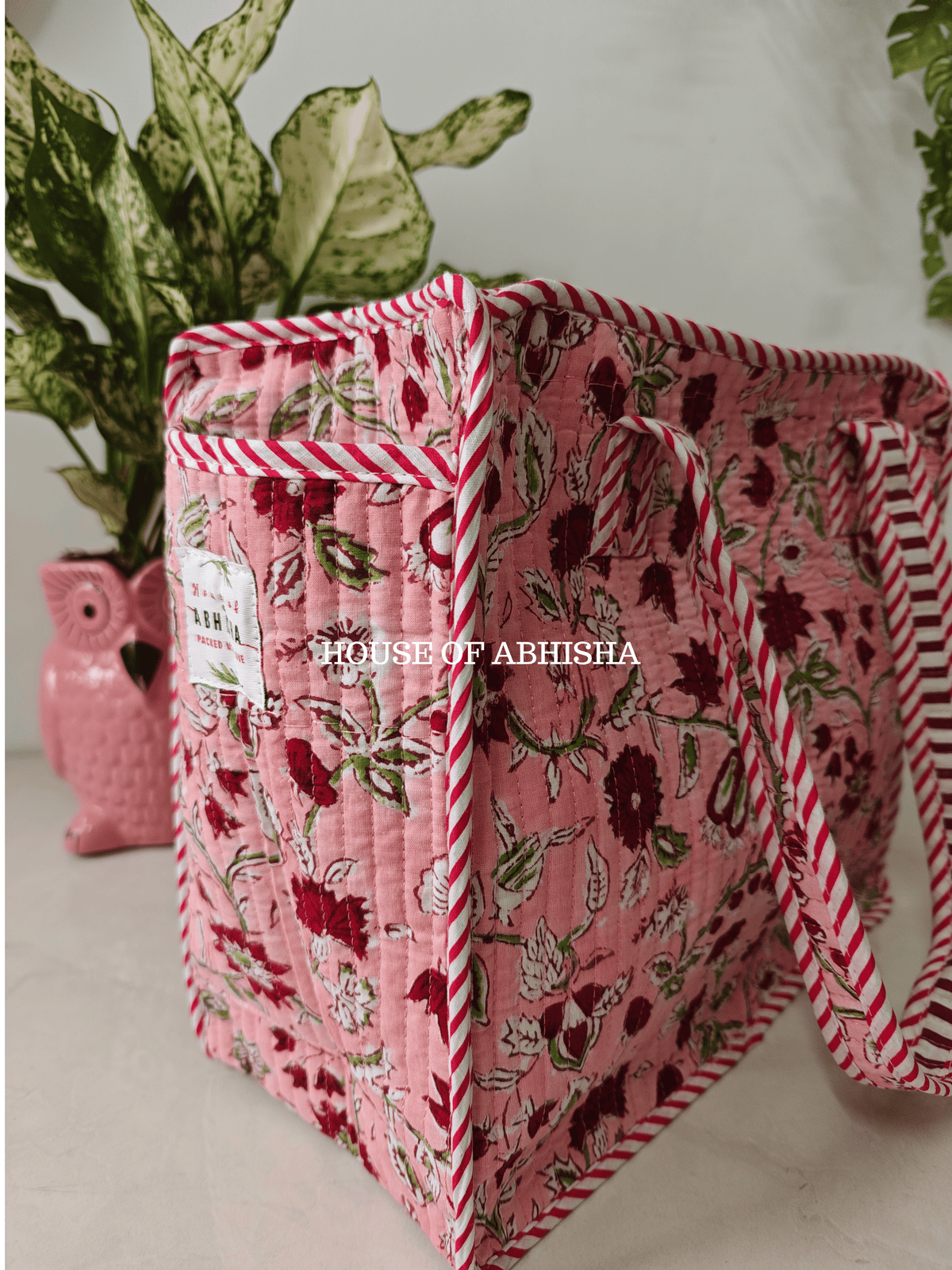 Bagh Mini Quilted Cotton Tote Bag