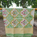 Floral Garden Handblock Waffle Cotton Towel