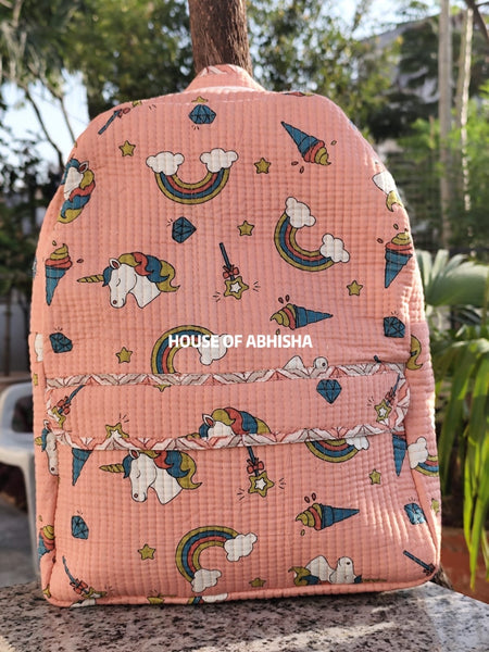 Unicorn Quilted Kids Backpack