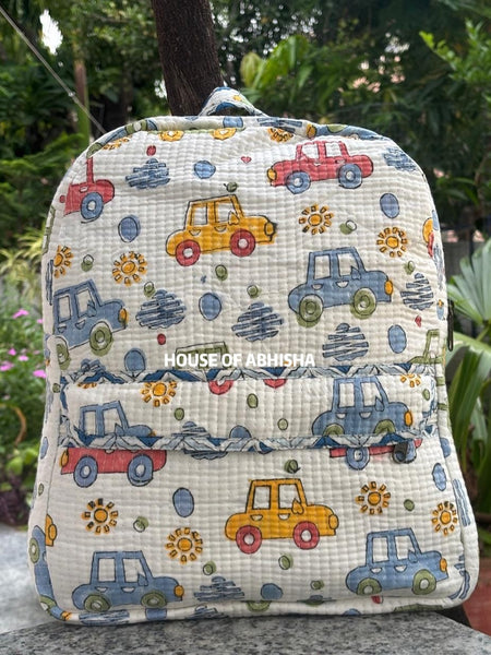 Cars Quilted Kids Backpack