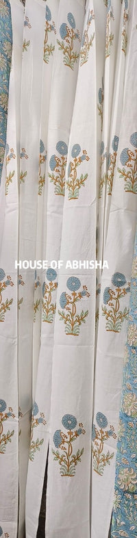 Madhuban Handblock Printed Cotton Curtains